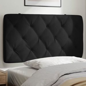 vidaXL Pernă tăblie de pat, negru, 100 cm, catifea imagine