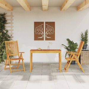 vidaXL Set mobilier grădină, 3 piese, lemn masiv de acacia imagine