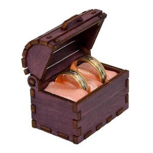 Cufaras mov, Piksel, cutie pentru inel logodna - verighete nunta personalizat imagine