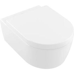 Set vas WC suspendat Villeroy & Boch Avento DirectFlush CeramicPlus cu capac inchidere lenta alb Alpin imagine