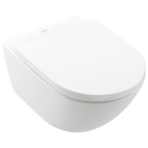 Vas WC suspendat Villeroy & Boch Subway 3.0 CeramicPlus 56x37cm TwistFlush alb Alpin imagine