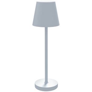 Lampă de masă HOMCOM din acril și metal cu 3 lumini albe 3600mAh, lampă de birou portabilă cu cablu inclus, Ø11, 2x36, 5 cm, de culoare gri imagine