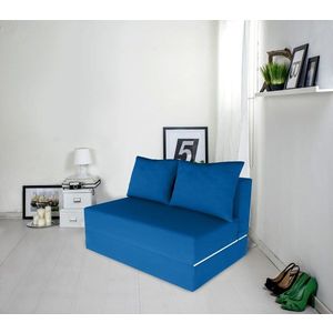 Canapea extensibila Urban Living, 136x80x40 cm, Albastru imagine