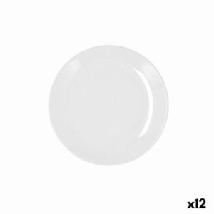 Set 12 farfurii pentru desert, Bidasoa, Glacial, Ø 19 cm, ceramica, alb imagine