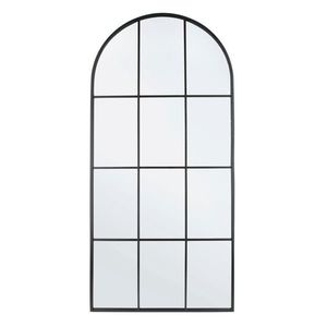 Oglinda decorativa Nucleos, Bizzotto, 80 x 170 cm, otel/MDF/sticla, negru imagine