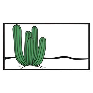 Decoratiune de perete Cactus, Mauro Ferretti, 60x33 cm, fier, multicolor imagine