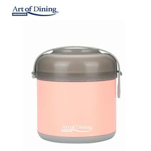 Caserola termica Loca, Art of Dining by Heinner, 600 ml, inox/polipropilena, roz/gri imagine