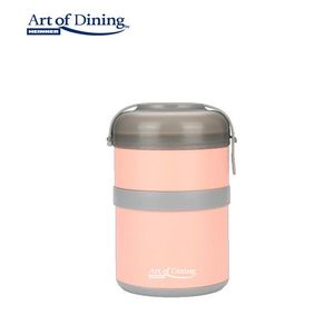 Caserola termica dubla Loca, Art of Dining by Heinner, 920 ml, inox/polipropilena, roz/gri imagine