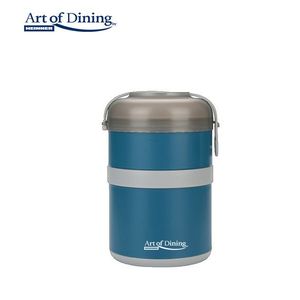 Caserola termica dubla Loca, Art of Dining by Heinner, 920 ml, inox/polipropilena, albastru/gri imagine