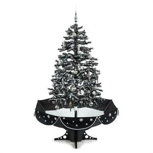 OneConcept Everwhite, lumini pom de crăciun, 180 cm, LED, muzica, decorații de brad, negru imagine