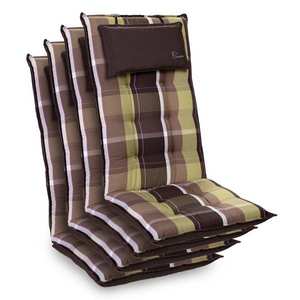 Blumfeldt Sylt, pernă tapițată, pernă pentru scaun, spătar mai înat, poliester, 50 × 120 × 9 cm, 4 × pernă imagine