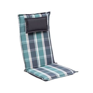 Blumfeldt Donau, pernă, pernă pentru scaun, spătar înalt, pernă scaun de grădină, poliester, 50 × 120 × 6 cm, 1 x pernă bancă imagine