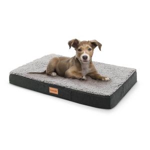 Brunolie Balu, pat pentru câine, pernă pentru câine, lavabil, ortopedic, antiderapant, spumă cu memorie, dimensiunea S (72 × 8 × 50 cm) imagine