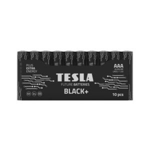 10 baterii alcaline AAA BLACK+ 1, 5V Tesla Batteries imagine
