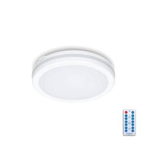 Plafonieră LED cu senzor pentru baie LED/12W/230V IP65 d. 20 cm alb + telecomandă imagine