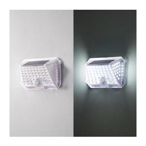 Aplică LED solară cu senzor Brilagi WALLIE LED/4W/3, 7V IP65 argintiu imagine
