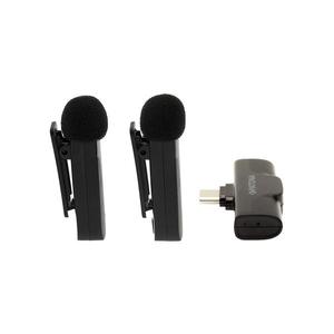 SET 2x microfon fără fir cu clemă PATONA pentru telefoane USB-C 5V imagine