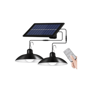 Lustră LED solară dimabilă pe cablu 2xLED/1, 8W/3, 7V IP44 6500K 1200 mAh + telecomandă imagine