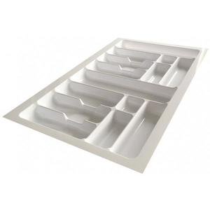 Suport organizare tacamuri, alb, pentru latime exterioara corp 900 mm, montabil in sertar de bucatarie imagine