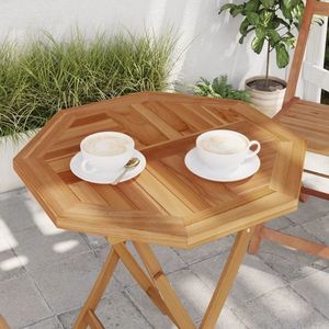 vidaXL Blat de masă, 60x60x2, 5 cm, octogonal, lemn masiv de tec imagine