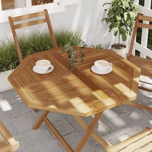 vidaXL Blat de masă, 90x90x2, 5 cm, octogonal, lemn masiv de tec imagine