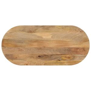 vidaXL Blat de masă oval, 110x50x2, 5 cm, lemn masiv de mango imagine