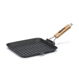 Tigaie grill din fonta pura, Cooking by Heinner, 23x2 cm imagine