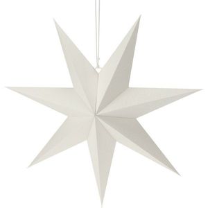 Decorațiune de hârtie de Crăciun White star, 60 x 60 x 1, 5 cm imagine