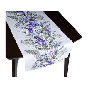 Traversă de masă Bellatex Panseluțe violet, 50 x 120 cm, 50 x 120 cm imagine