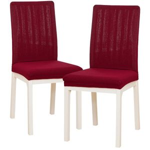 Husă scaun multielastică 4Home Magic clean vișiniu, 45 - 50 cm, set 2 buc. imagine
