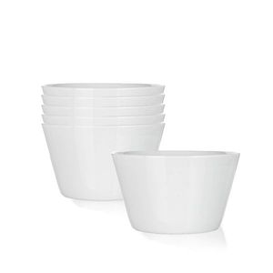 Set de 6 boluri din ceramică Banquet LUCA , 13, 1 cm, alb imagine