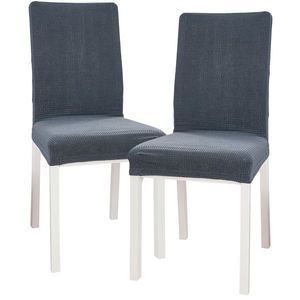 Husă multielastică 4Home, de scaun Magic clean gri închis, 45 - 50 cm, set 2 buc. imagine