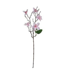 Crenguță artificială Magnolia roz deschis, 64 cm imagine