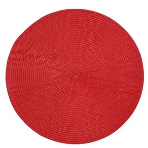 Suport de farfurie Altom Straw roșu, diametru 38 cm, set de 4 imagine