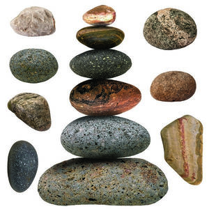 Decorațiune autocolantă Stones, 30 x 30 cm imagine