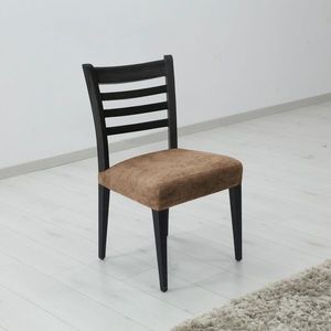 Husă elastică de șezut scaun, Set maro, set 2 buc. imagine