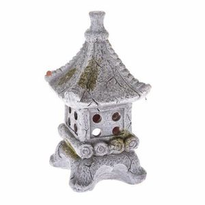 Suport de lumânare din ceramică Pagoda, 11 x 20 x 10, 5 cm imagine