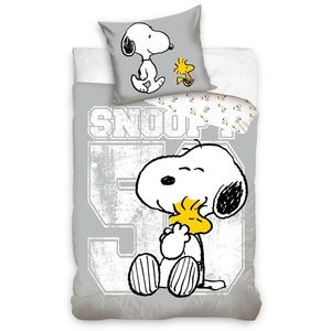 Lenjerie de pat pentru copii Snoopy și Woodstock, 140 x 200, 70 x 90 cm imagine