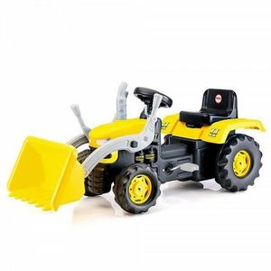 Tractor cu pedale Dolu cu excavator, galben, 54 x 113 x 45 cm imagine
