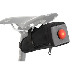 Geanta de bicicletă Compass sub șa cu lumină spate LED imagine