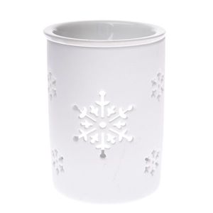 Lampă de aromaterapie din ceramică Snowlet albă, 8, 5 x 11, 5 cm imagine