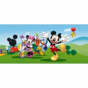 Fototapet pentru copii Mickey Mouse și prieteniisăi , 202 x 90 cm imagine