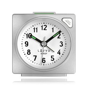 Ceas de alarmă SWEEP LAVVU Silver cu funcționare lină imagine