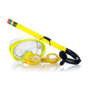 Sportwell Set de scufundări junior 3 piese, galben imagine