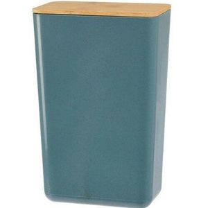 Cutie de depozitare cu capac din bambus Roger, 13 x 20, 7 x 8 cm, albastru imagine