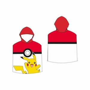 Poncho pentru copii Pokémon Pokéball și Pikachu , 50 x 115 cm imagine