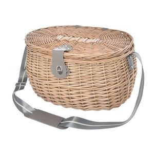 Coș de picnic din răchită Orion oval, echipament pentru 2 persoane imagine