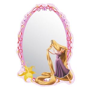 Oglindă adezivă Rapunzel Prinţesă, de copii Locika, 15 x 21, 5 cm imagine