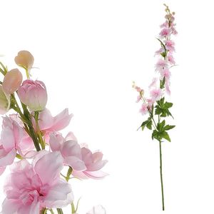Floare artificială Delphinium roz deschis, 70 x 8 cm imagine