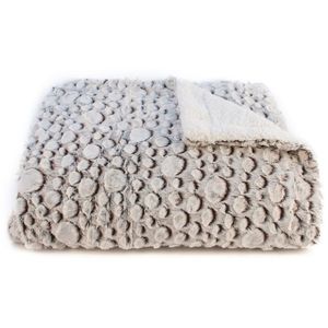 Pătură cu blăniță Petra maro, 150 x 200 cm imagine